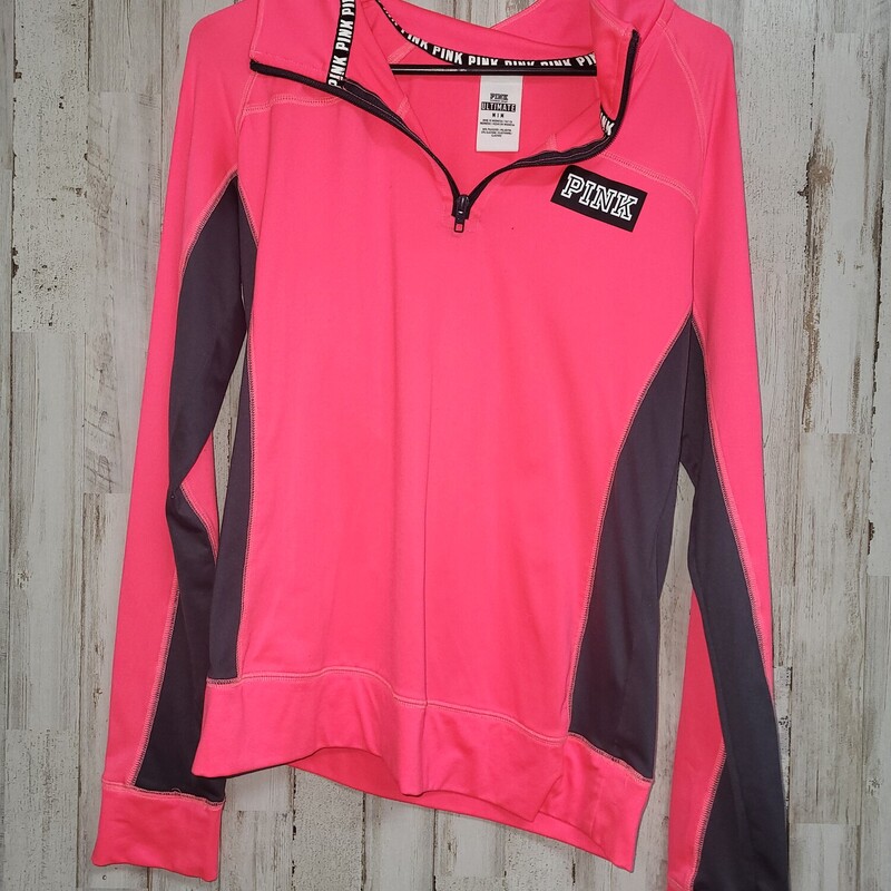 M Hot Pink Zipper Pullove
