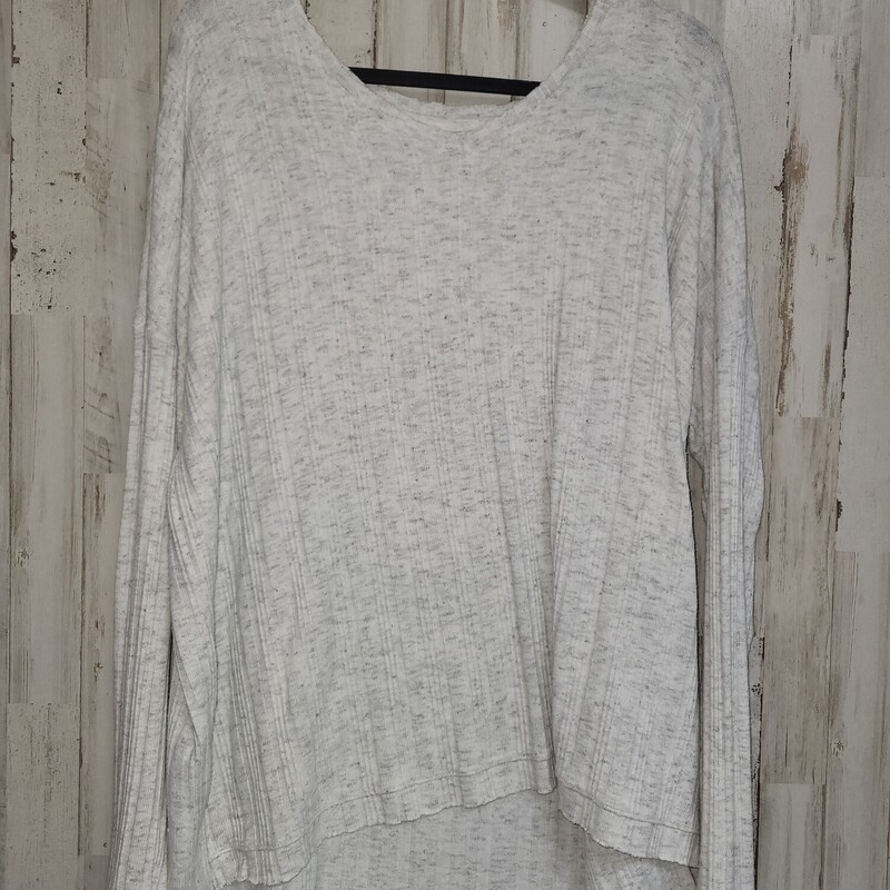 XL Grey V Neck Top