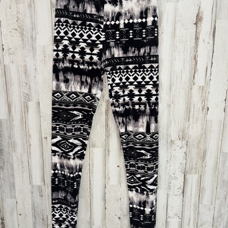 S Black Aztec Fleece Legg