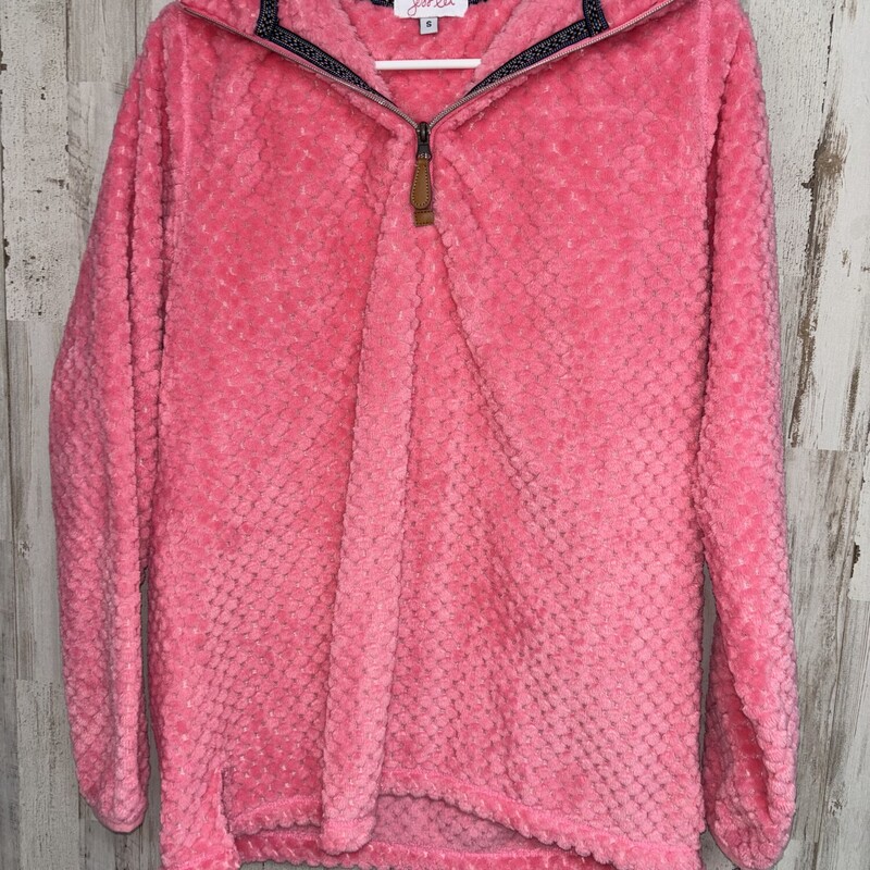 S Pink Textured Pullover