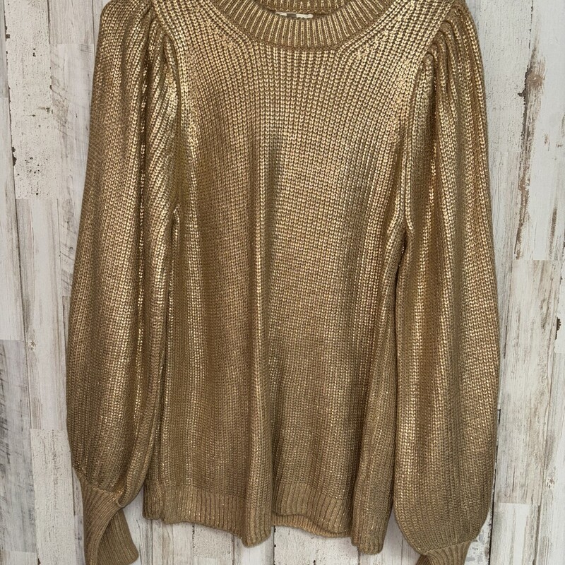 S Gold Knit Sweater
