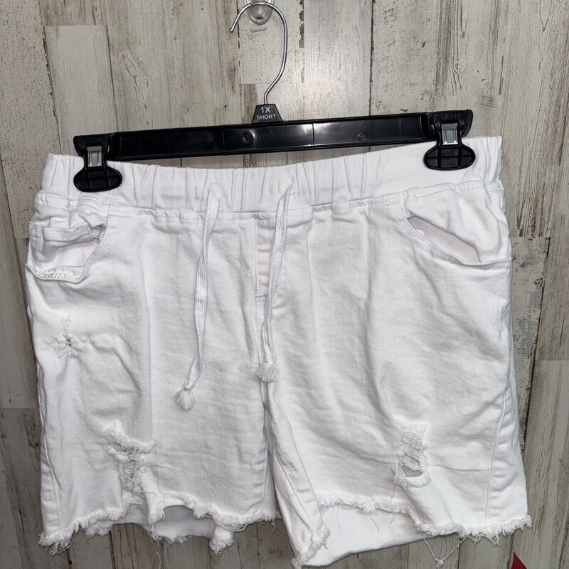 Xxl White Drawstring Shor