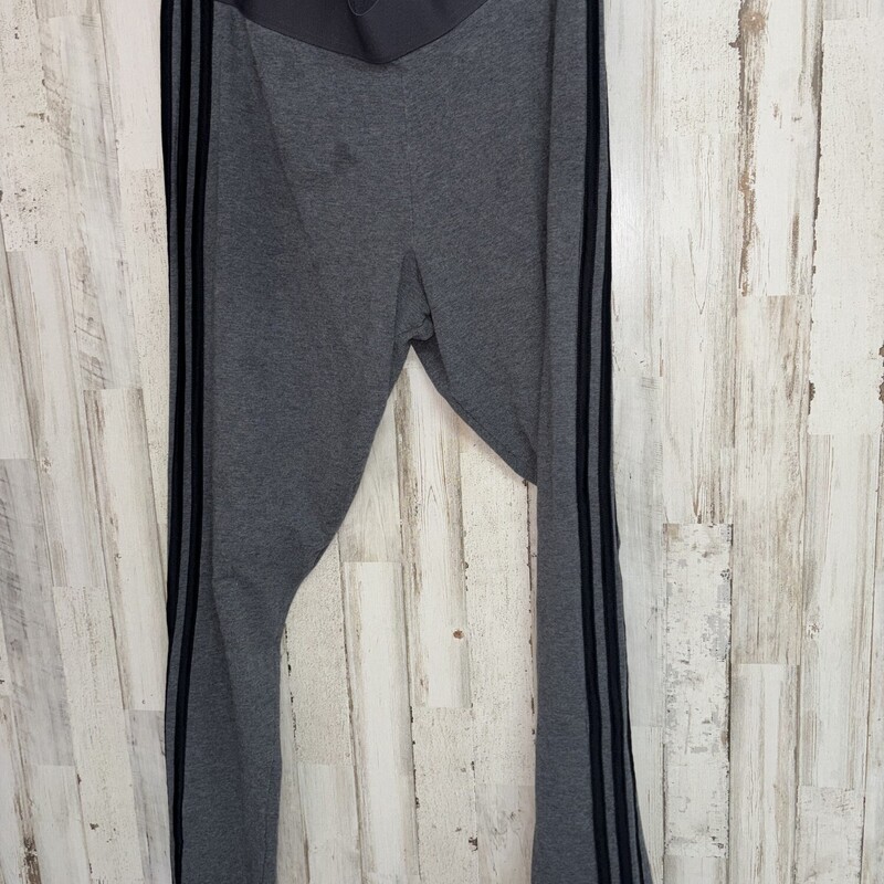 Xl Grey Striped Leggings