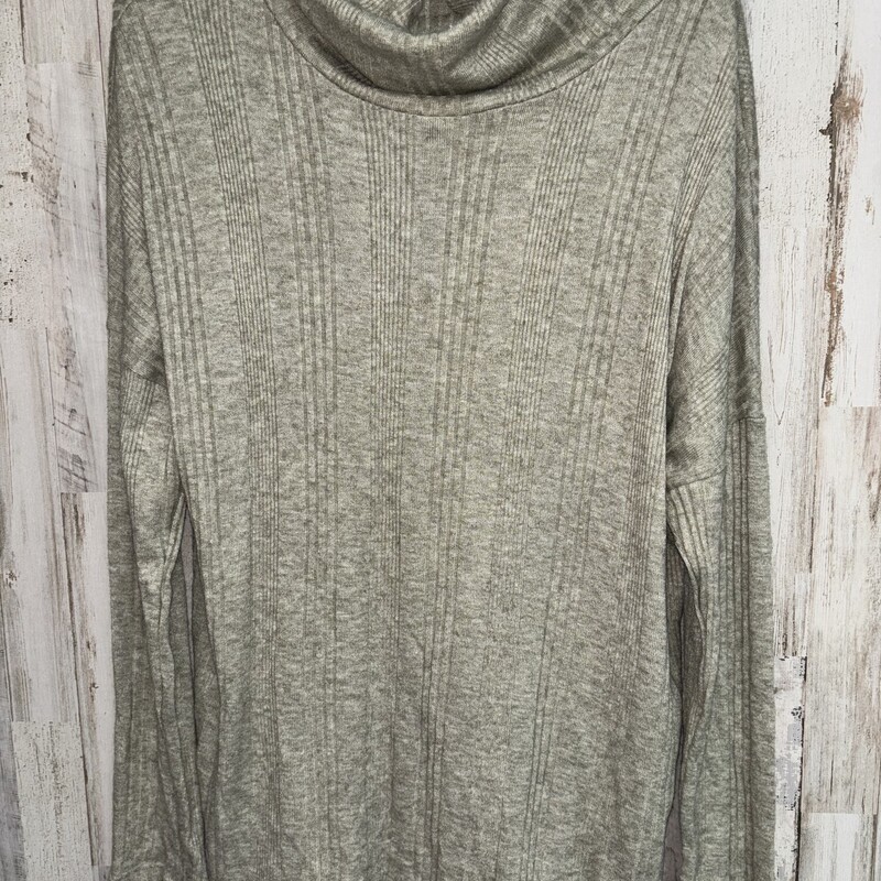 Xl Sage Ribbed Cowl Neck