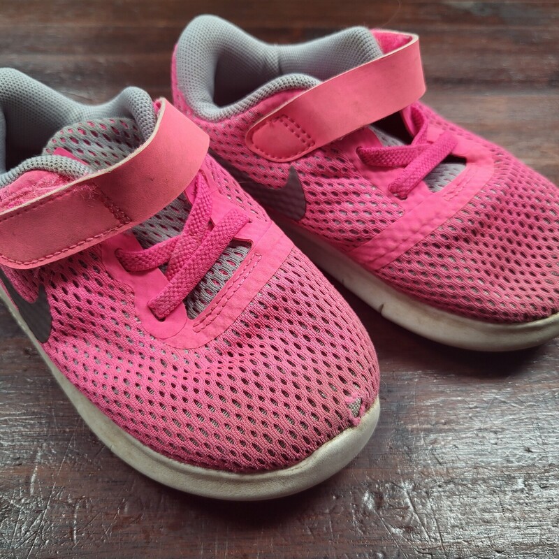 8 Pink Mesh Sneakers