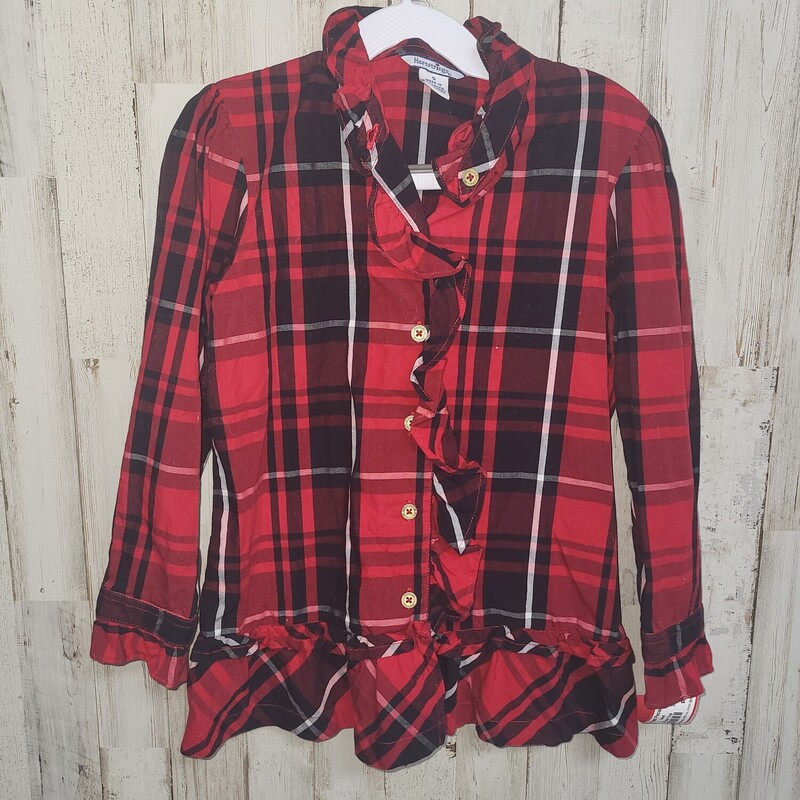 5 Red Buffalo Plaid Top