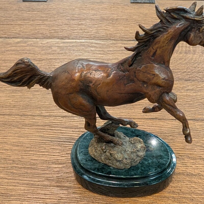 Bronze Horse Sculpture, Signed, Size: 3/20<br />
8w x 3d x 7h