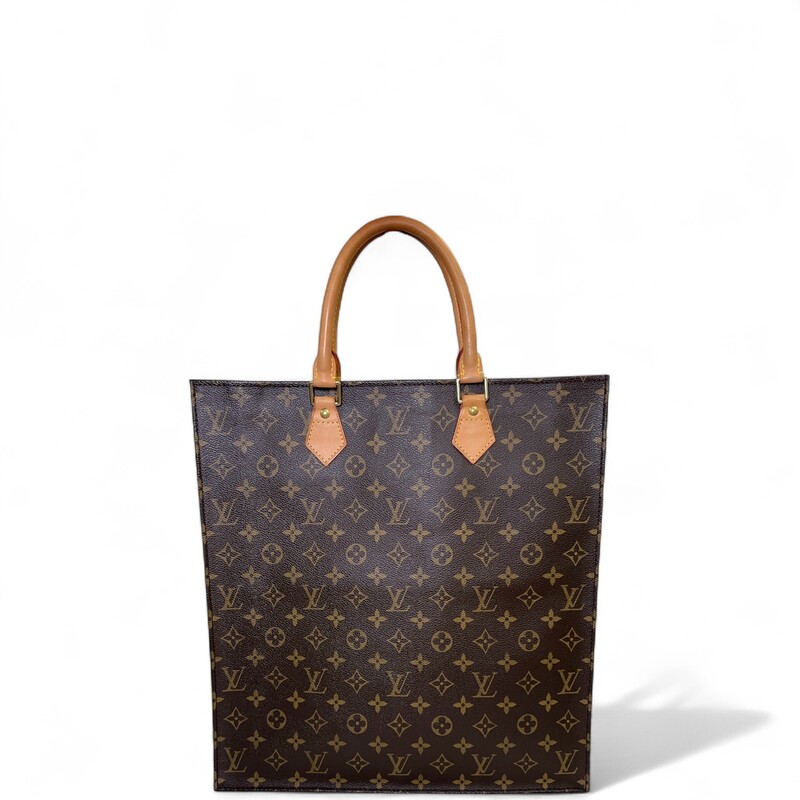 Louis Vuitton Sac Plat Monogram Tote

Date  Code:MI0095

Dimensions:14 W x 14.5 H x 3.5 D inches

In excellent condition. Like new.

Does not come with the original dust abg or obox.
