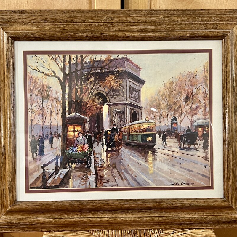 Print Andre DAvignon, Paris,
Size: 22x19