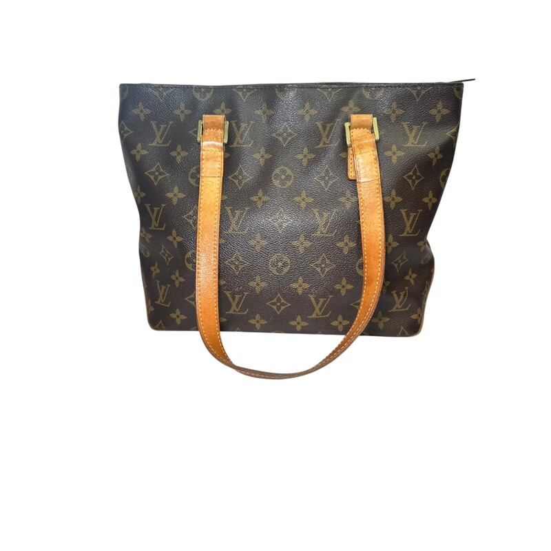 Louis Vuitton Cabas Piano Monogram<br />
<br />
Date Code: SD1024<br />
<br />
Dimenions:<br />
Base length: 11 in<br />
Height: 9.5 in<br />
Width: 4.75 in<br />
Drop: 8.5 in<br />
<br />
In good condition. Wear to the bottom of teh handbag.<br />
<br />
Does not come with the original dust bag or box.