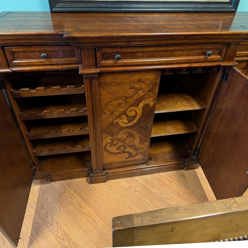 4 Door Bar Cabinet, Wine, Slots
77 x 22 x 55.5h