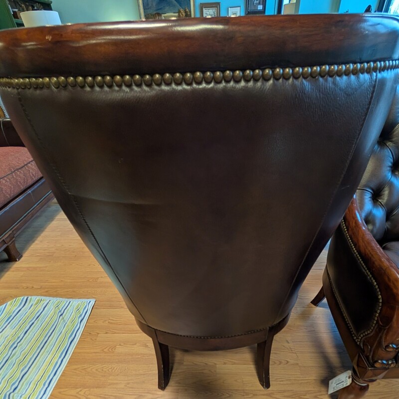 Hooker Seven Seas Studded, Carved, Leather
29 x 32 x 44h