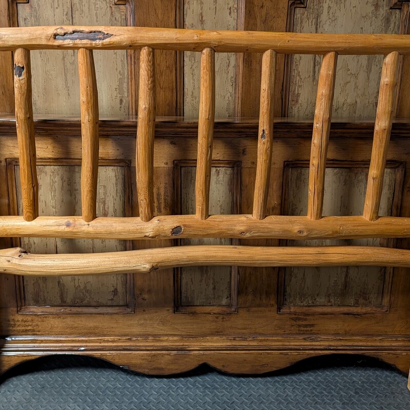 QUEEN Log Headboard, Rustic, Wood
64w x 4d x 48h