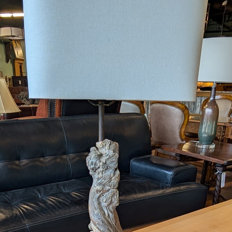 Burl Wood Table Lamp
8 x 14h