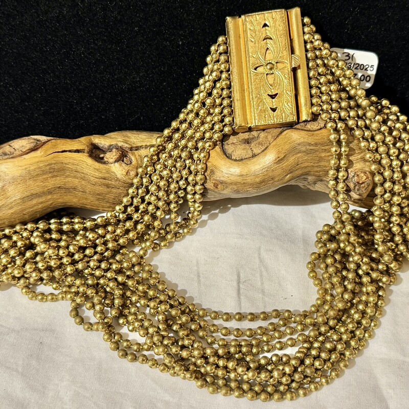 Vintage multi-strand chain necklace.