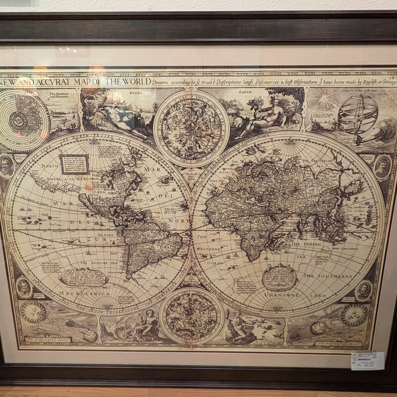 World Map Old Style, Print, Framed
55.5 x 45.5