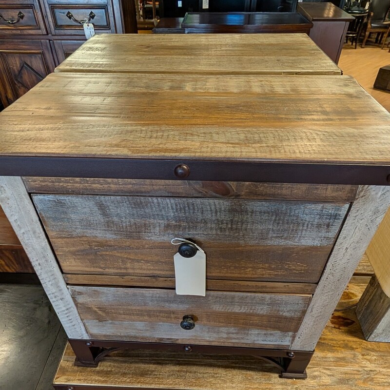 International Furniture Side Tables, *PAIR*, 2 Drawer<br />
26 x 16 x 26h