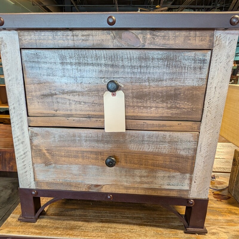 International Furniture Side Tables, *PAIR*, 2 Drawer
26 x 16 x 26h