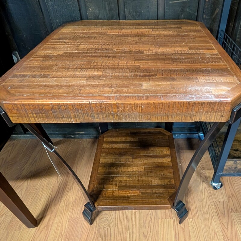 Flexsteel Kenwood Side Table, Wood, Metal Base
26 Square x 26h