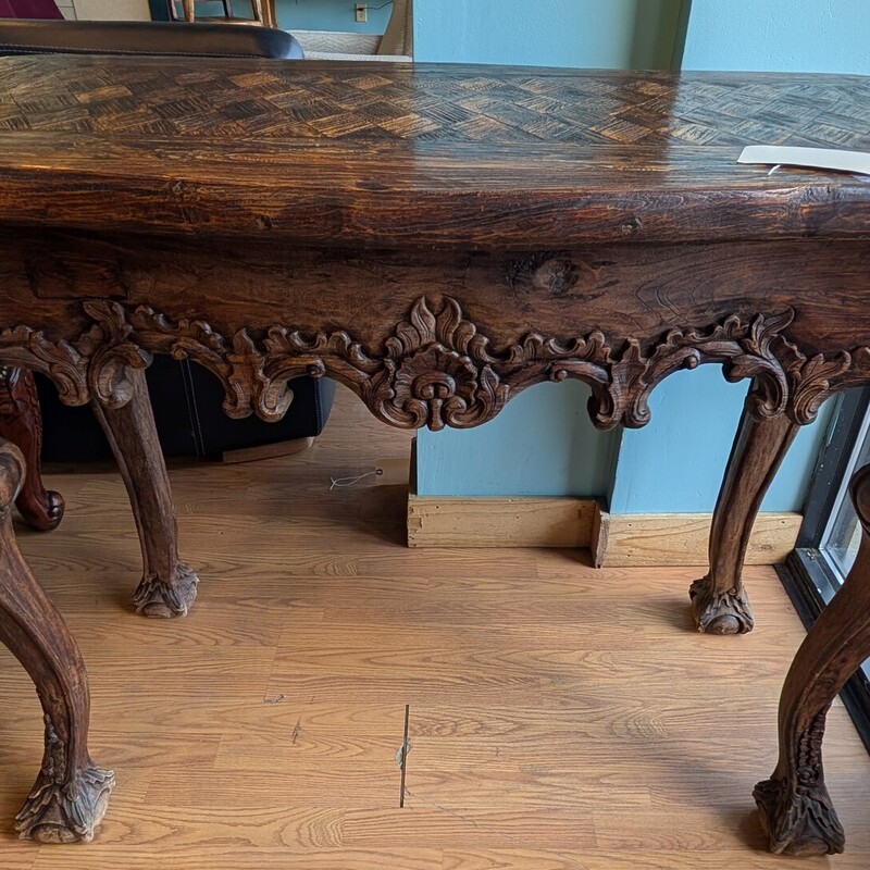 Carved Wood Diamond Inlay
47 x 24 x 36h