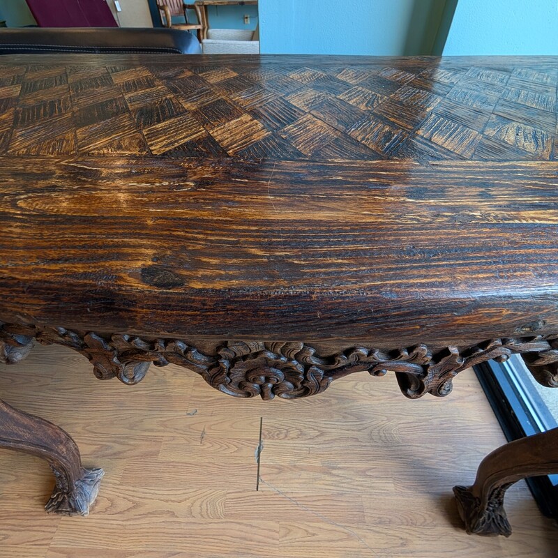 Carved Wood Diamond Inlay
47 x 24 x 36h