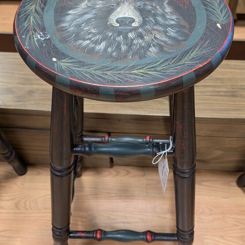 Painted Barstool, Assorted animals, Colorful
14 x 30
