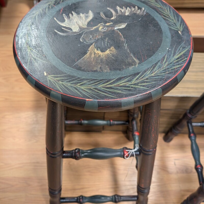 Painted Barstool, Assorted animals, Colorful
14 x 30