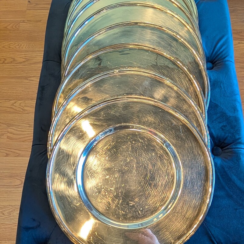 Ralph Lauren Chargers, Set Of 8, Plate<br />
12.5in Round