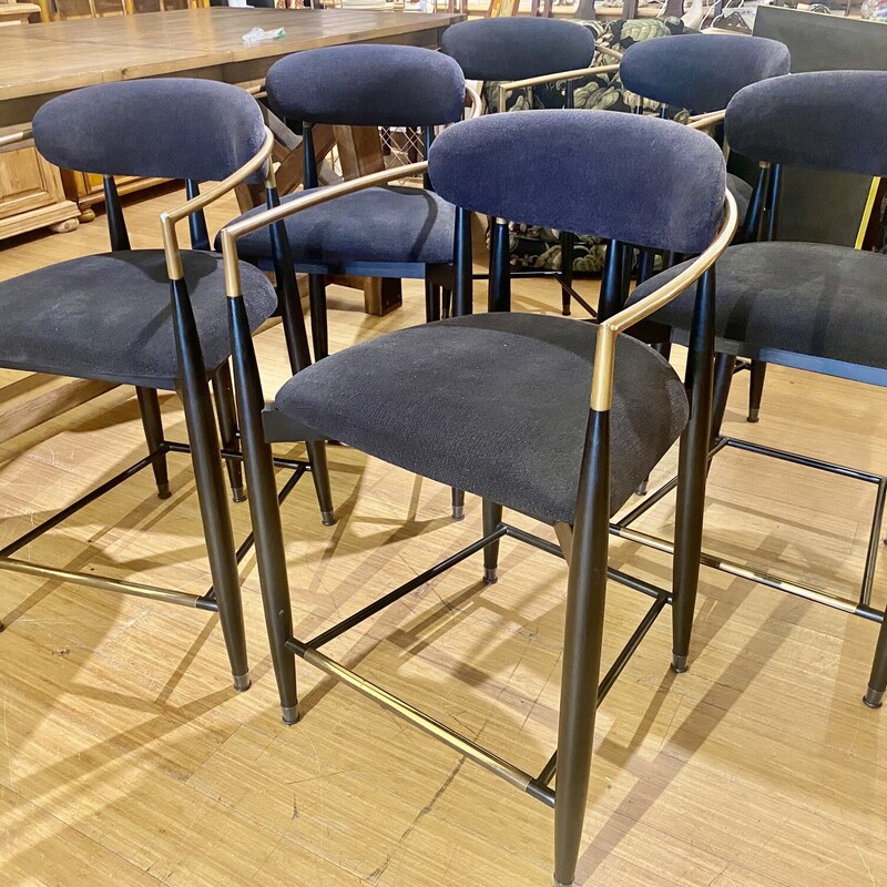 Stools Arhaus Jagger, Black, Size: 6 Pc Set