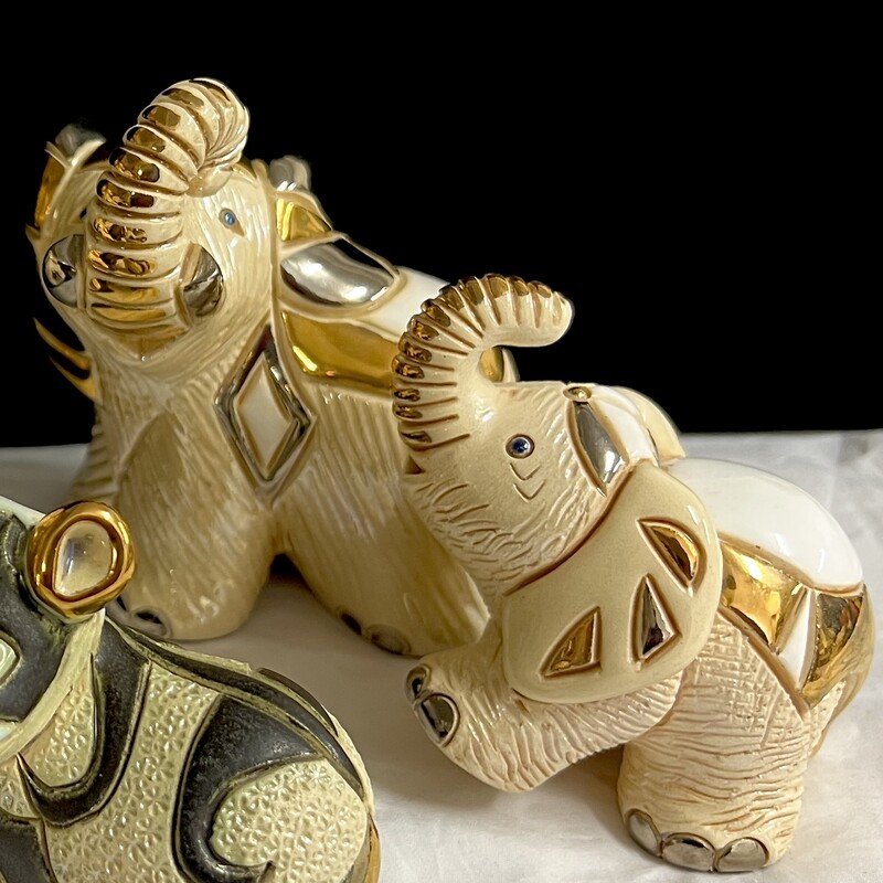 Elephants De Rosa, GldAccnt, Size: PAIR