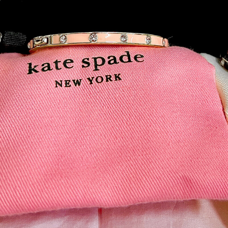 Kate Spade bangles available  in black, pink and white.