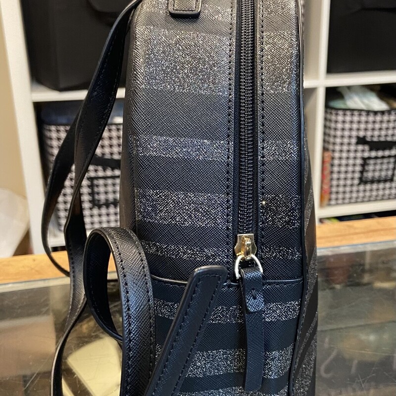EUC Bk/S Bckpck Purse
Blk/Slv
Size: R $268