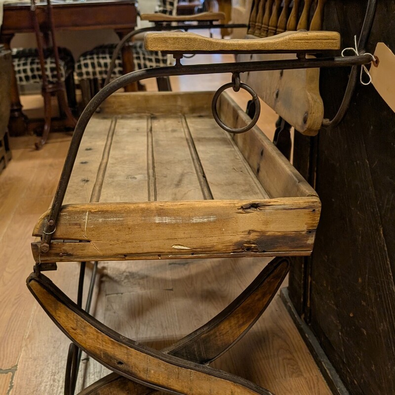 Repurposed Buggy Seat, Antique<br />
42 x 22 x 34h