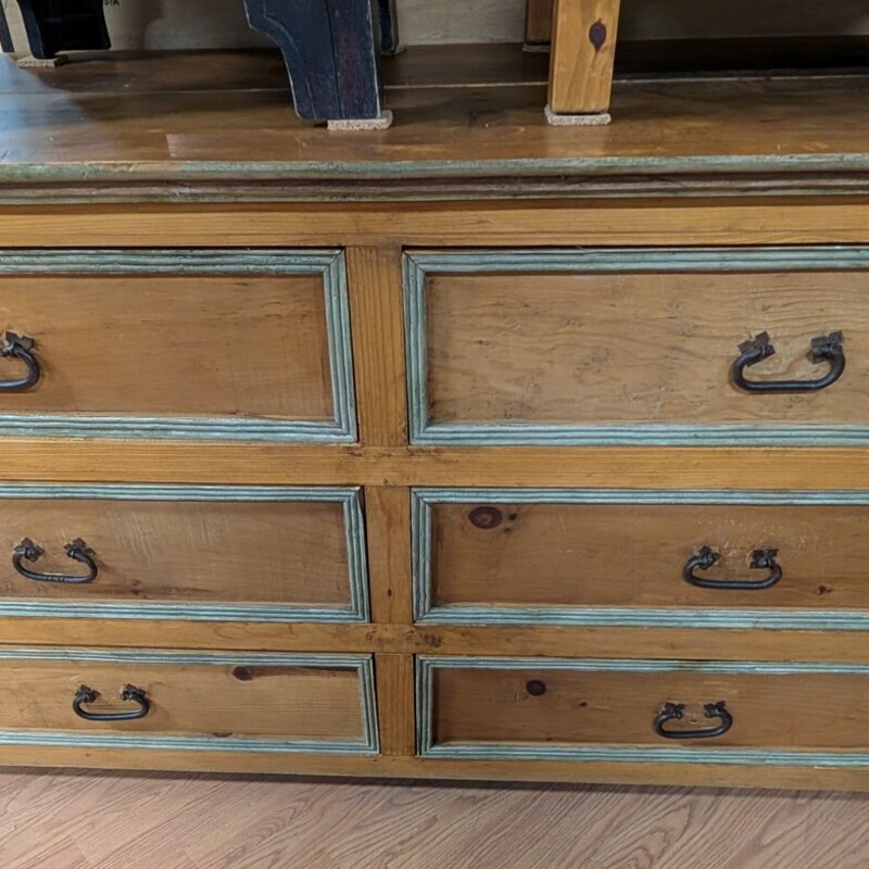 Rustic Pine W/Green Accnt