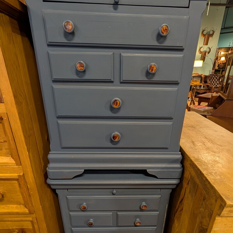 Alexander Julian 6 Drawer, Blue, *PAIR*
26 x 16 x 30h