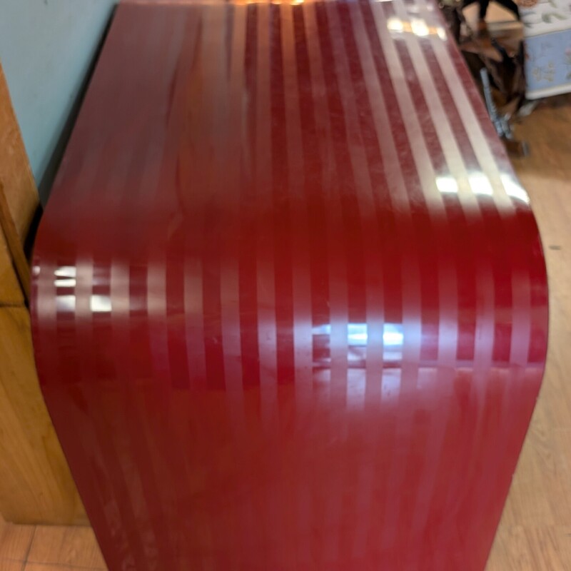 Waterfall Midmod Desk, Red, 1 Drawer<br />
48 x 28 x 30h