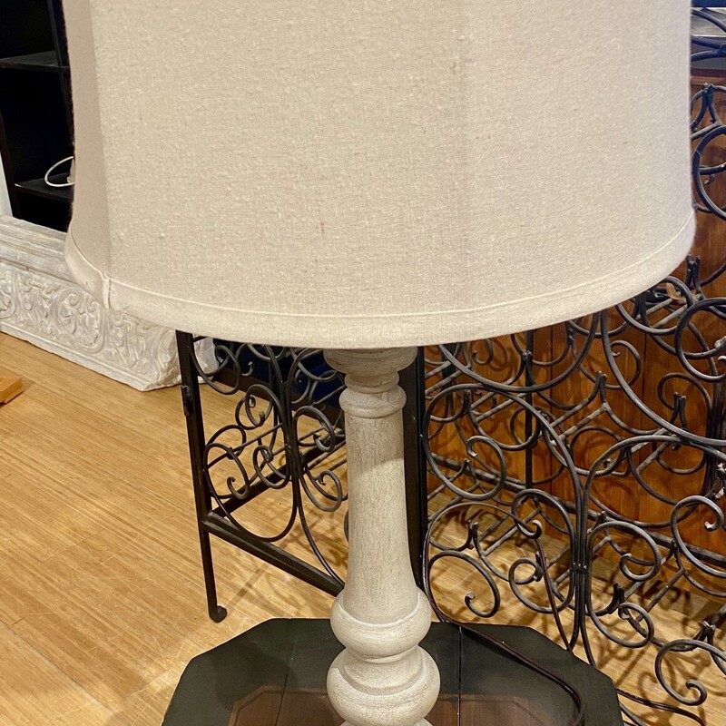 Lamp Table, Sand, Size: 32 H