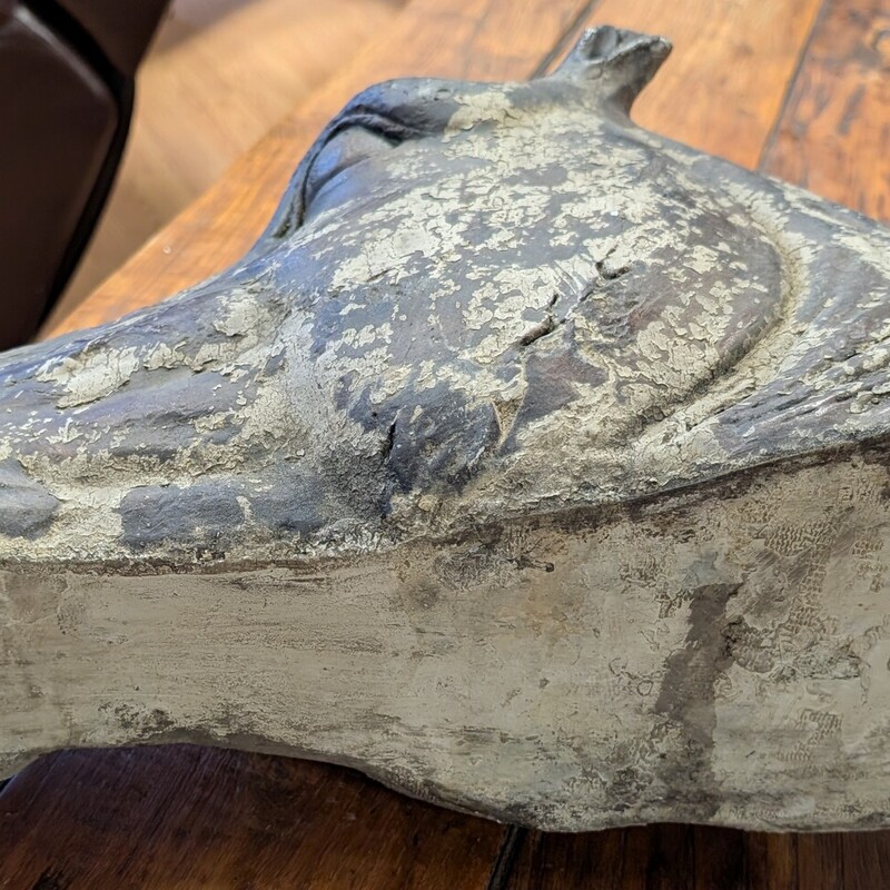 Vintage Plaster Horse, Head, Sculpture<br />
7 x 23 x 14h