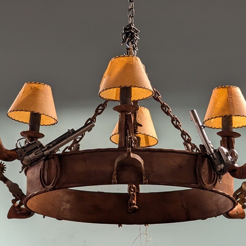 Chandelier Western Guns