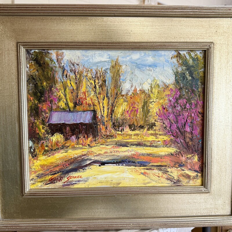Painting Leigh Seikel, Barn, Size: 20x17