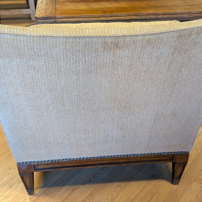 Schnadig Studded Arm, Tan,
39 x 36 x 37h