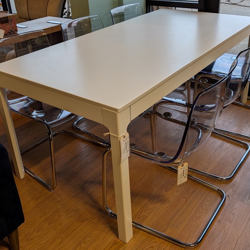 Extendable Dining Table, White,  Leaf
35.5 x 71
Leaf 23.5