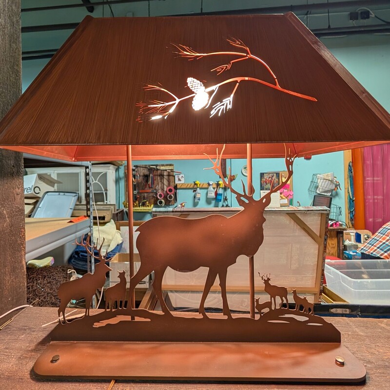 Metal Elk Silhouettes, Metal, Shade
24 x 12 x 27h