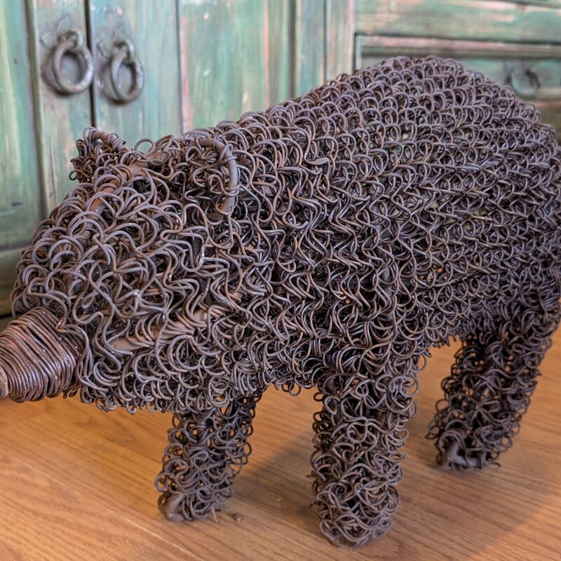 B. Poissant Reclaimed, Metal, Bear Medium<br />
17 x 6 x 10h