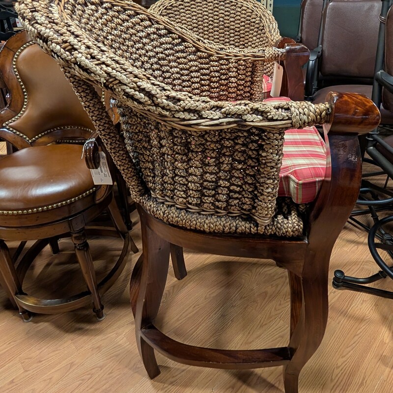 Seagrass Weave Barstool<br />
25.5 x 24 x 46h