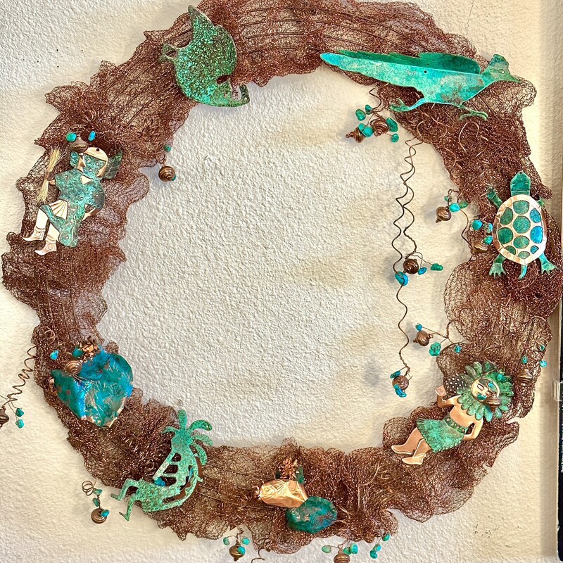 Wreath Kokopelli/Turquois