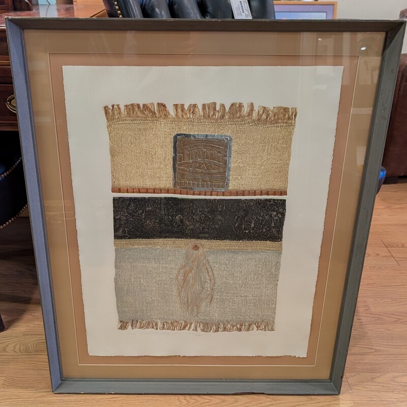 Ann Dergara Mixed Media, Signed, Textile
29 x 35