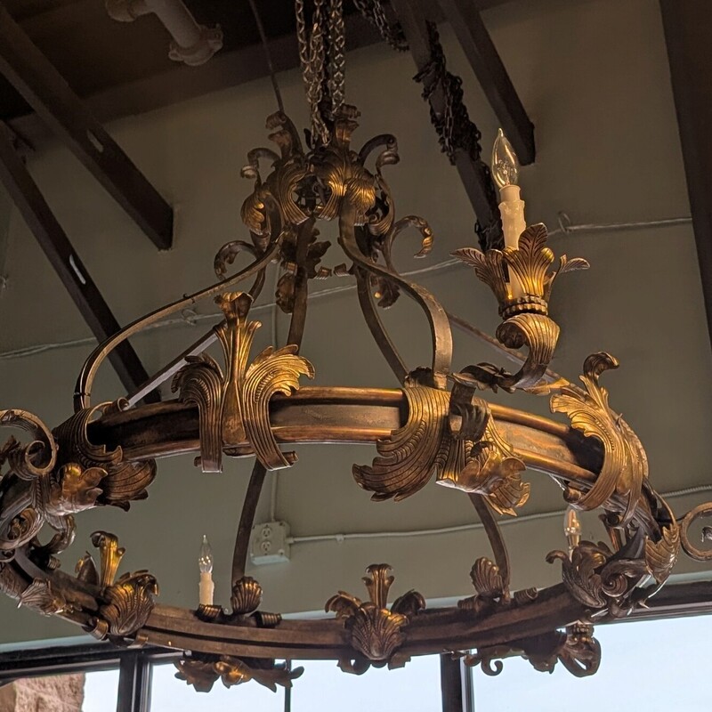 Metal 6 Light Chandelier, Black, LARGE
62w x 36h