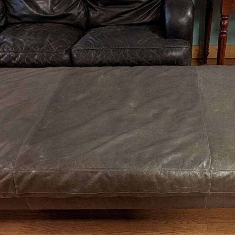 Room & Board American Leather, Gray,<br />
102w x 39d x 22h