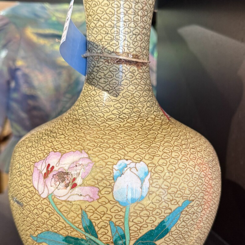 Vase Asian Cloisonne,
Size: 8x12